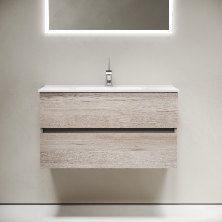 Тумба под раковину Sancos Urban UR90EG 90х50 подвесная цвет коричневый